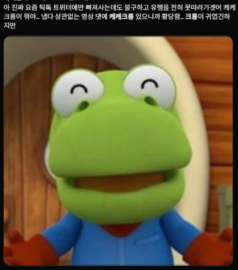 케케크롱이 뭐냐며 황당해하는 사람들이 올린 X 게시글 캡쳐본
